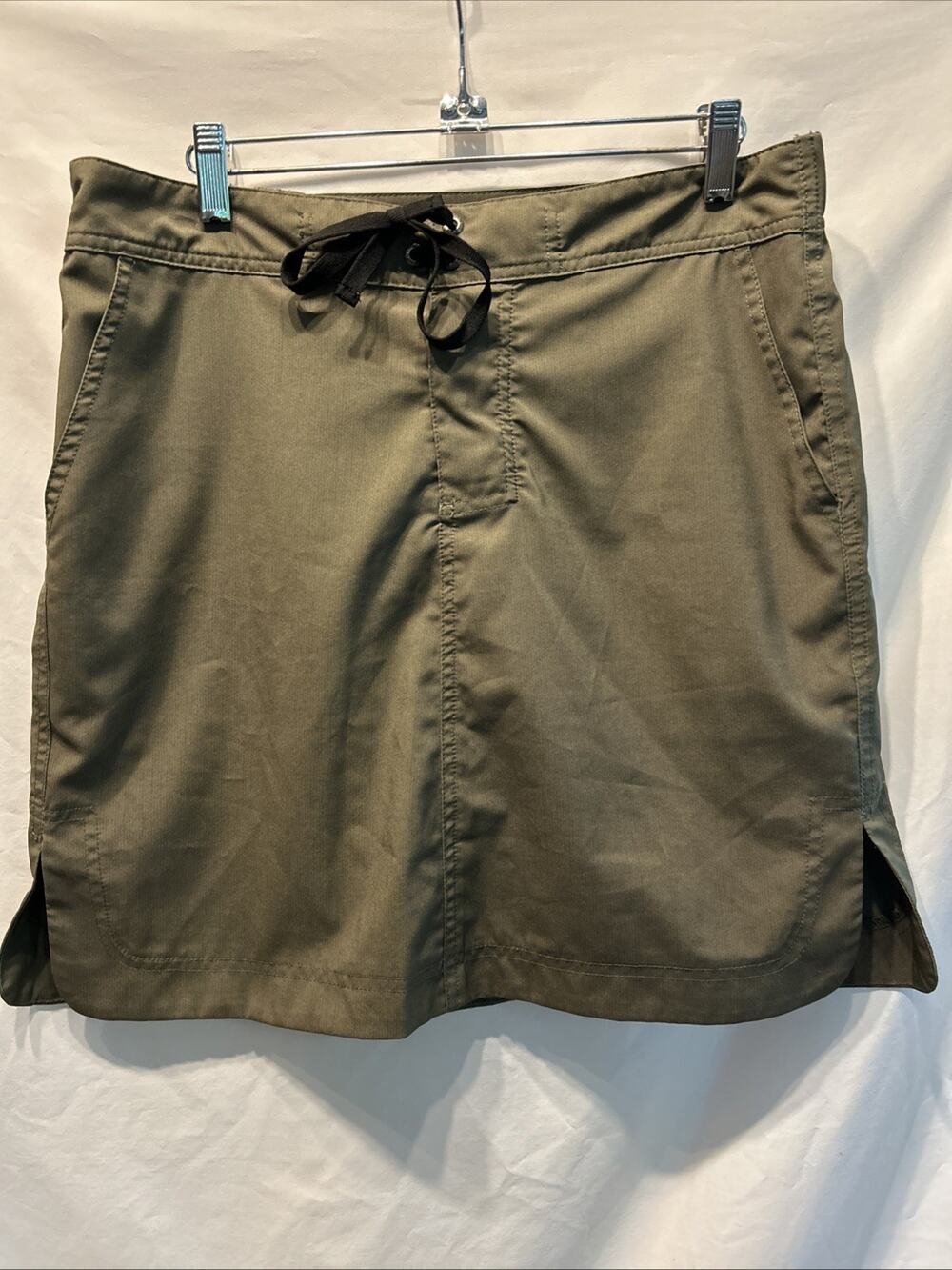 RipSkirt Army Green Skirt Size Medium Lace Up Gorpcore Beach Summer Cool